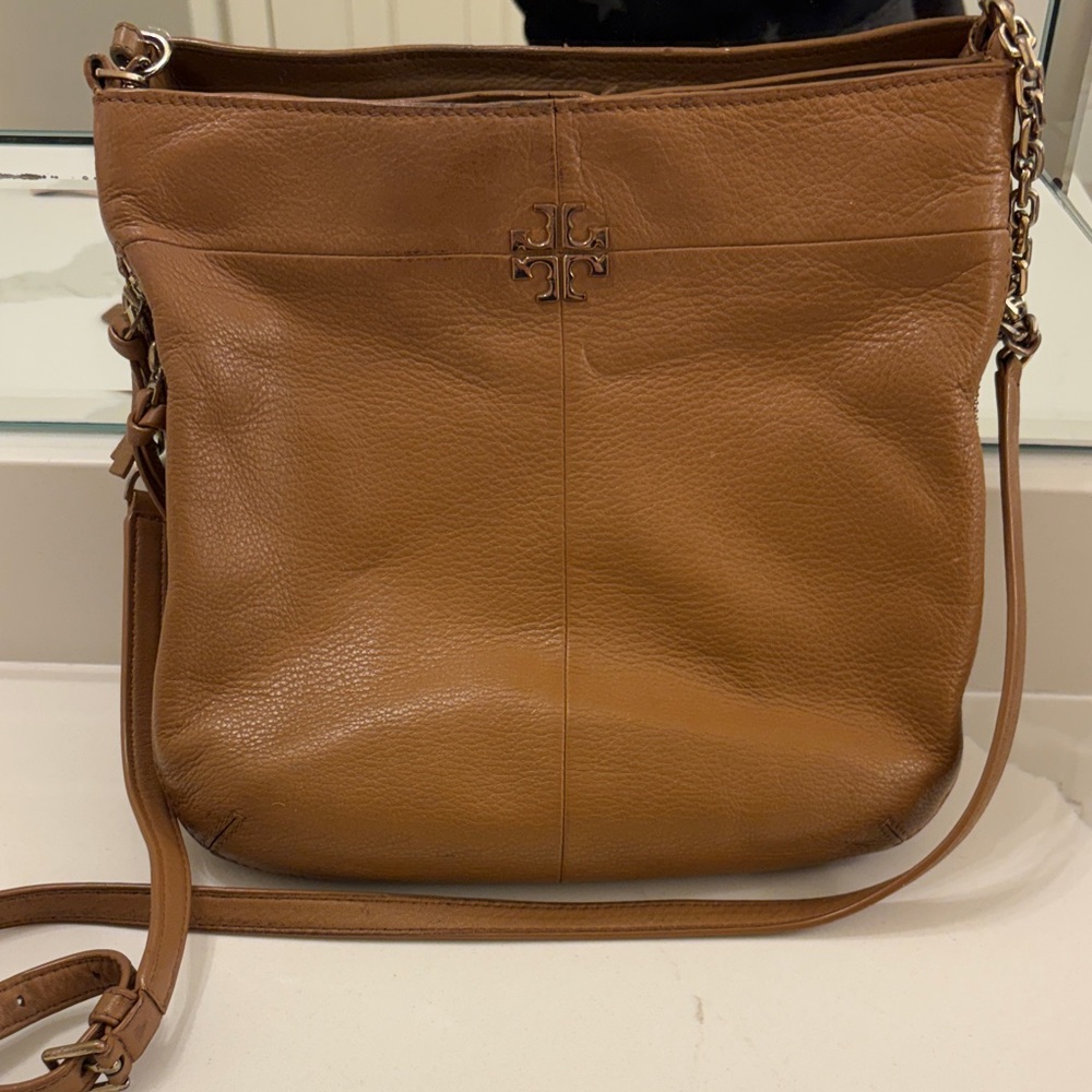 Tory Burch Tan Leather Shoulder Bag